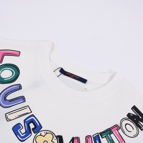 Alphabet pattern 23SS adult 100% Cotton casual Print short sleeved Crewneck t shirt Tees Clothing oversized white