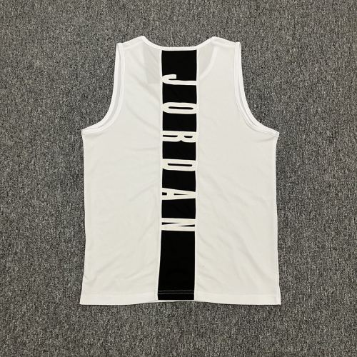 adult Print casual Sports Basketball Tank Top White