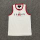 adult Alphabet Print casual Sports Basketball Tank Top White