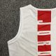 adult Print casual Sports Basketball Tank Top White red