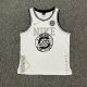 adult Earth Print casual Sports Basketball Tank Top White