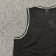 adult Hollowed out embroidery casual Sports Basketball Tank Top black