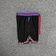 adult Mens Embroidery Drawstring Basketball Casual Shorts With pockets black