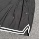 adult Mens Embroidery Drawstring Basketball Casual Shorts With pockets black