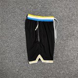 adult Mens Print Drawstring Basketball Casual Shorts With pockets black