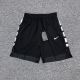 adult Mens Embroidery Basketball Casual Shorts black