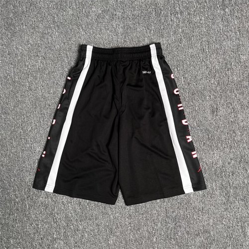 adult Mens Jacquard Basketball Casual Shorts With pockets Black