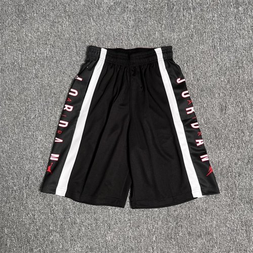 adult Mens Jacquard Basketball Casual Shorts With pockets Black
