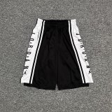 adult Mens Jacquard Basketball Casual Shorts Black