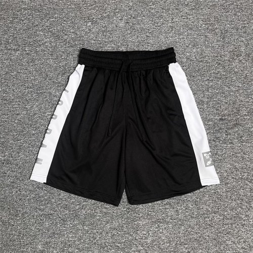 adult Mens Print Basketball Casual Shorts black
