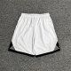 adult Mens Print Drawstring Basketball Casual Shorts White