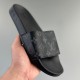 Classic summer home slippers black