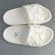 Waterfront Mule Monogram Slides White