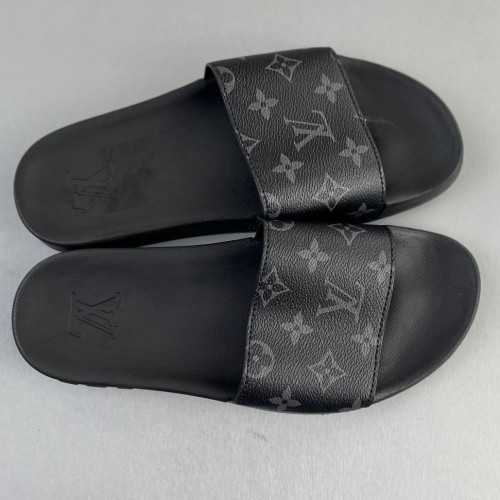 Classic summer home slippers black