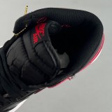 adult 1 Retro High OG Patent Bred black and red