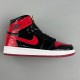 adult 1 Retro High OG Patent Bred black and red