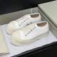 white nappa leather pablo lace-up sneaker