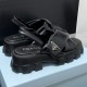 Monolith Padded 50mm Sandals Black Nappa Leather