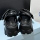 Monolith Padded 50mm Sandals Black Nappa Leather