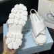 Monolith Padded 55mm Sandals White Nappa Leather