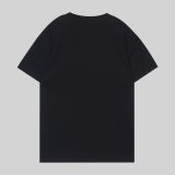 Graffiti pattern 23SS adult Cotton casual Print short sleeved Crewneck t shirt Tees Clothing oversized black G1031