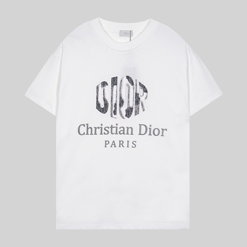 Christian Dior stereoscopic Alphabet pattern 23SS adult Cotton casual ...