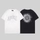 Sun pattern 23SS adult Cotton casual Print short sleeved Crewneck t shirt Tees Clothing oversized White G1028