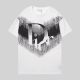 Graffiti pattern 23SS adult Cotton casual Print short sleeved Crewneck t shirt Tees Clothing oversized white G1031