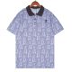 Summer 23SS Men's Adult casual Full body print short sleeved polo shirt grey 030