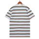 Summer 23SS Men's Adult casual stripe print short sleeved polo shirt white 068