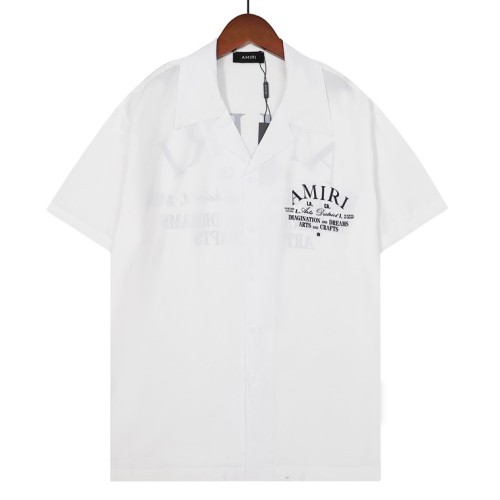 Summer 23SS Men's Adult casual Alphabet print short sleeved shirt white Q217