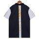 Summer 23SS Men's Adult casual Full body print short sleeved polo shirt black 070