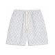 adult Mens Print Casual Shorts White 801