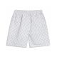 adult Mens Print Casual Shorts White 801