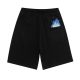 adult Drawstring Embroidery Casual Shorts Black 6206
