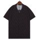 Summer 23SS Men's Adult casual Full body print short sleeved shirt Set Dark brown Q210