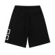 adult Drawstring Embroidery Casual Shorts Black 6208