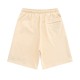 adult Drawstring Embroidery Casual Shorts Beige 6203