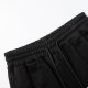 adult Drawstring Print All cotton Casual Shorts Black C12