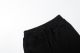 adult Drawstring Embroidery All cotton Casual Shorts Black C02