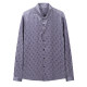 Adult men's loose fitting long sleeved casual shirt grey V13
