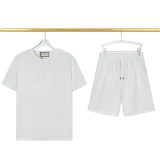 Summer 23SS Men's Adult casual jacquard short sleeved T-shirt Set 8202