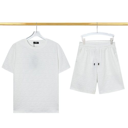 Summer 23SS Men's Adult casual jacquard short sleeved T-shirt Set 8201