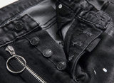 men's Casual Stretch body building Jeans black 1056