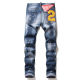 Casual Stretch body building Jeans blue 1066