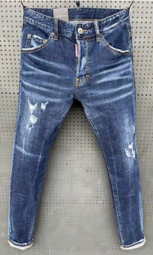 jeans Casual Stretch Denim Pants blue D066