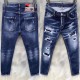 men's Casual Stretch Denim shorts blue 9131