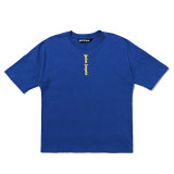 23SS adult 100% Cotton casual Alphabet print short sleeved Crewneck t shirt Crewneck t shirt blue 2085