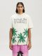 23SS adult 100% Cotton casual coconut tree print short sleeved Crewneck t shirt Crewneck t shirt apricot 2021