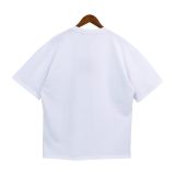 23SS adult Cotton casual Office building print short sleeved Crewneck t shirt Crewneck t shirt white 2039
